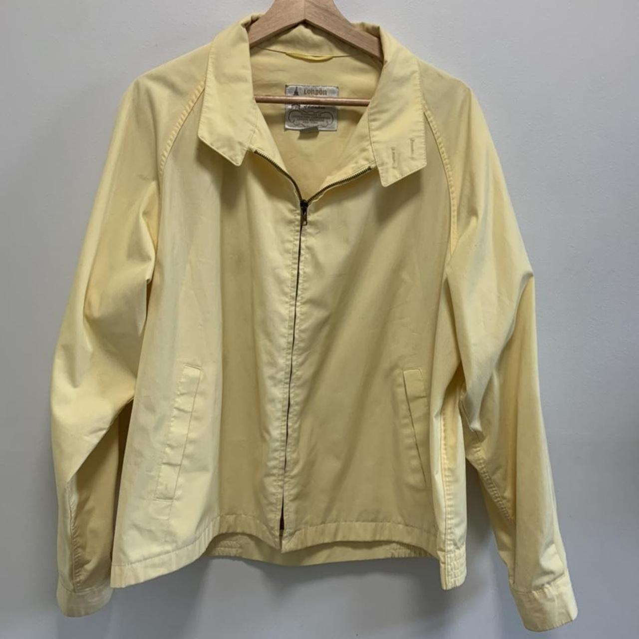 Unique Vintage London Fog Yellow Bomber... - Depop