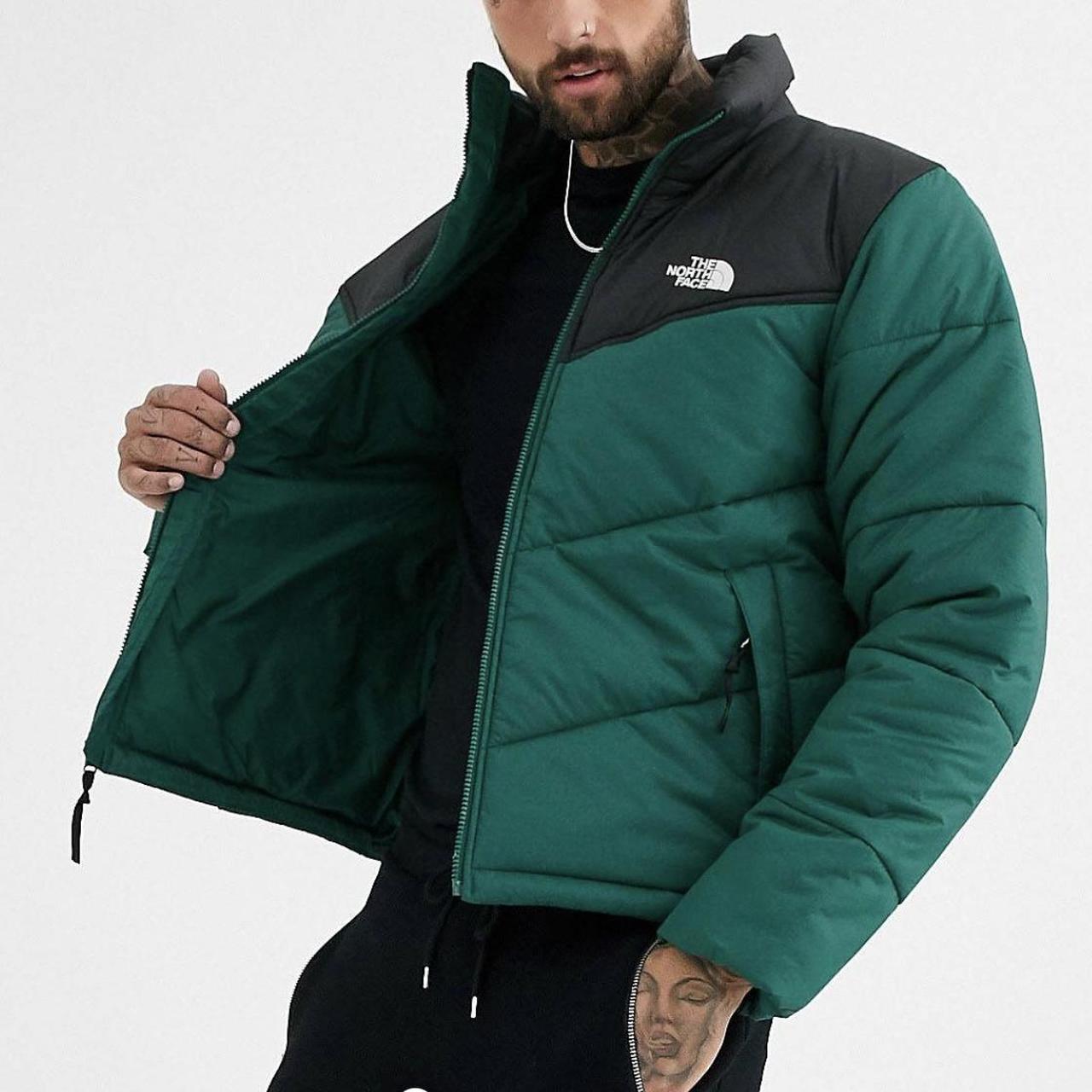 north face saikuru jacket night green