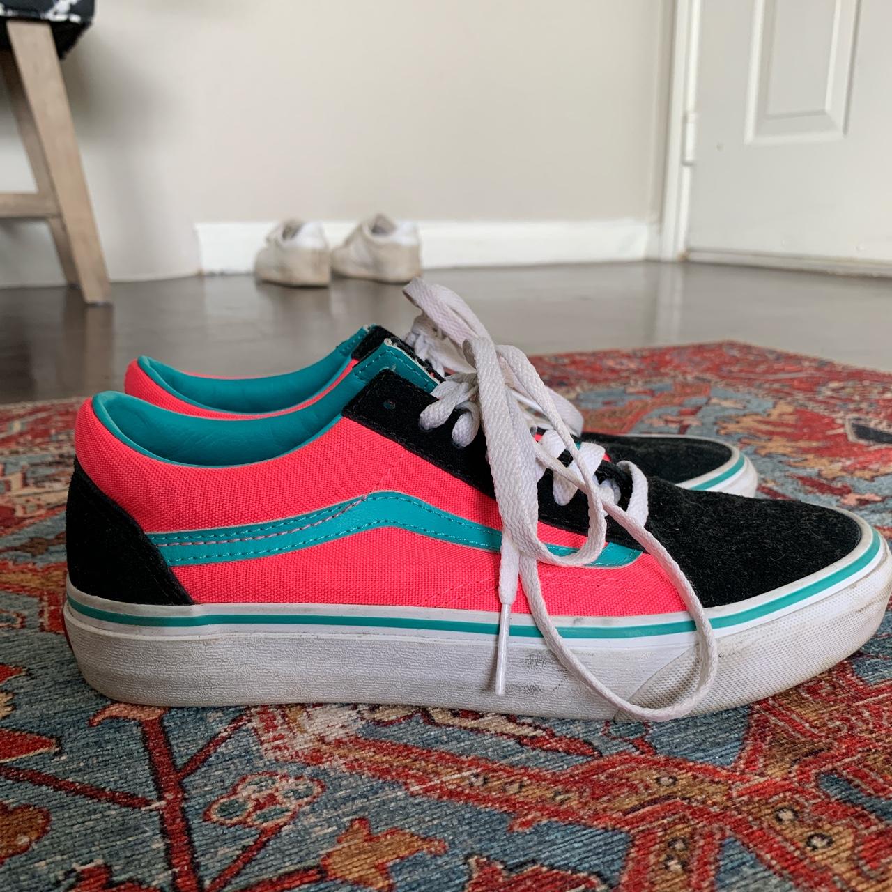 Black pink and blue 2024 vans