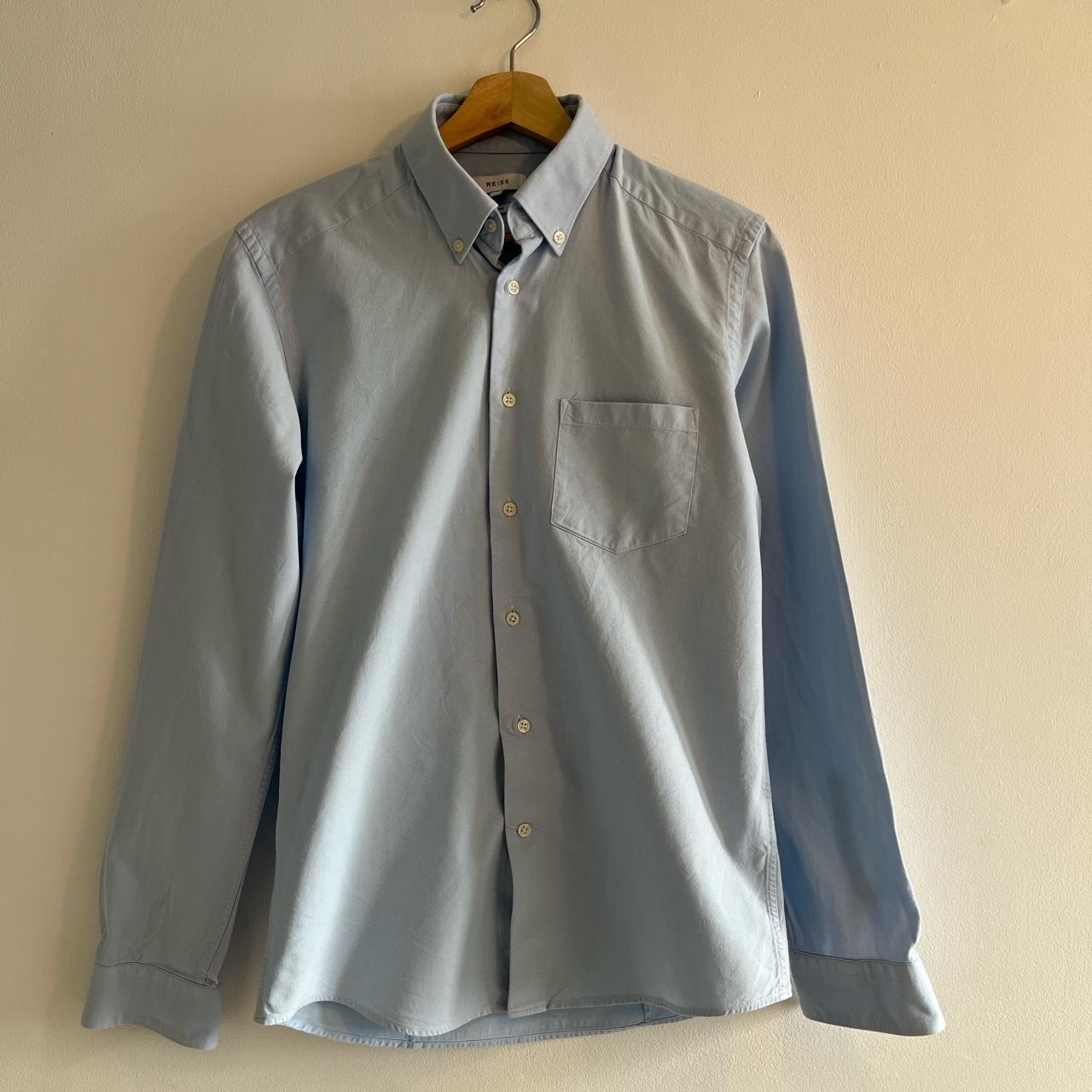 Slim fit, Reiss long sleeve shirt in blue - S I’m... - Depop