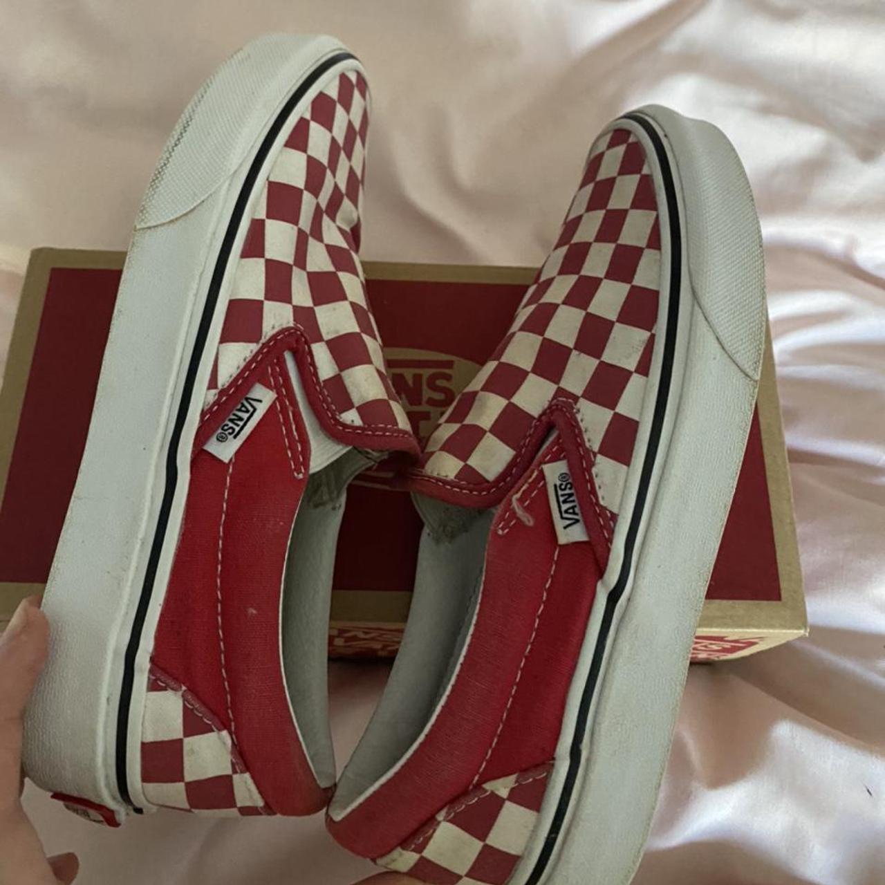 Lv yellow ochre checkerboard vans #vans - Depop