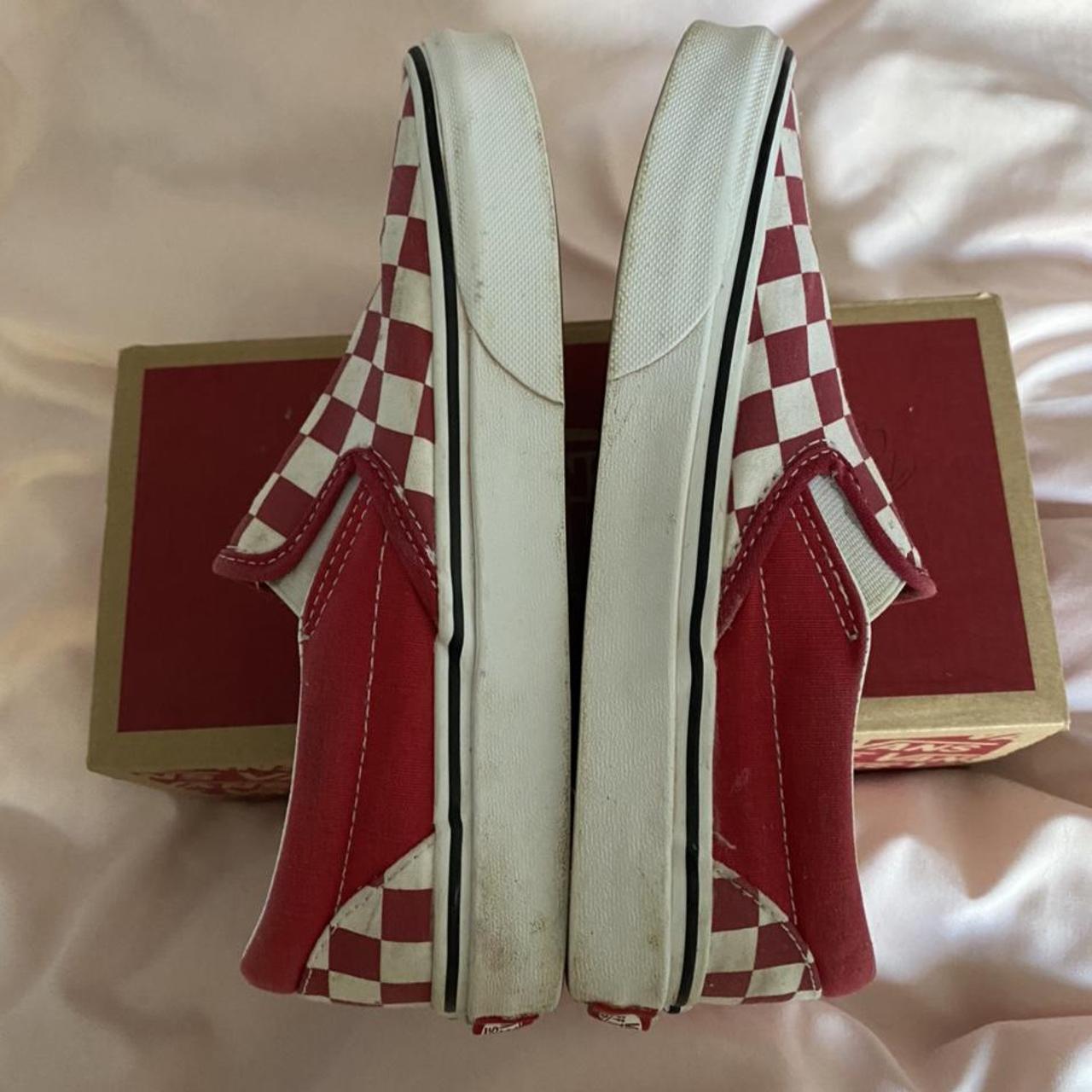 Custom reflective lv checkered vans #reflective - Depop