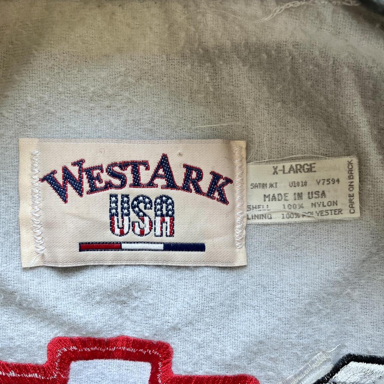 West Ark Chevrolet Racing Bomber Satin Jacket, rare... - Depop