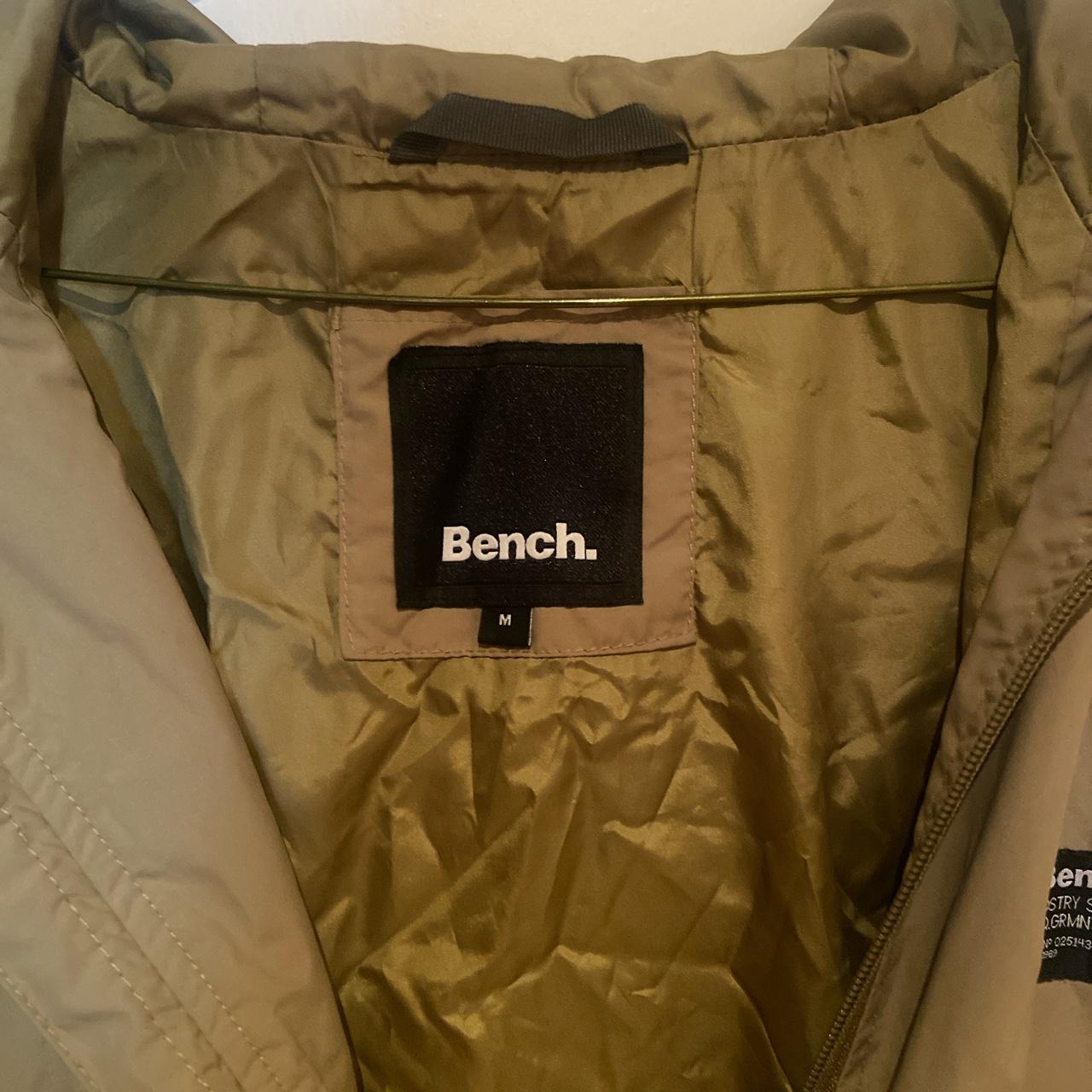 Bench khaki lightweight rain jacket. Size medium.... - Depop