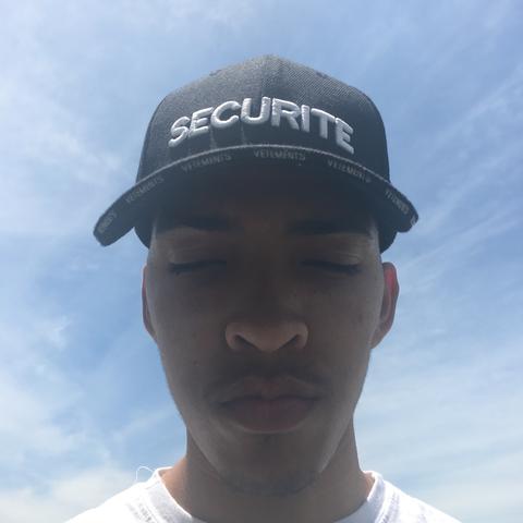 Vetements Black ”Securite” Cap 100% Authentic... - Depop