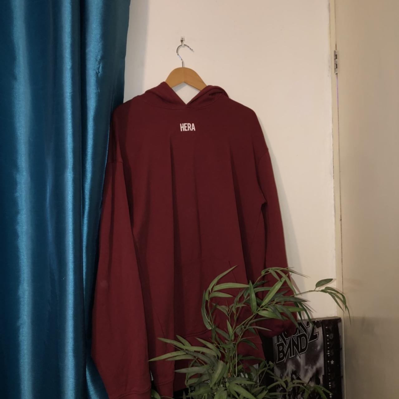 Burgundy red Oversized Hera hoodie Is size small