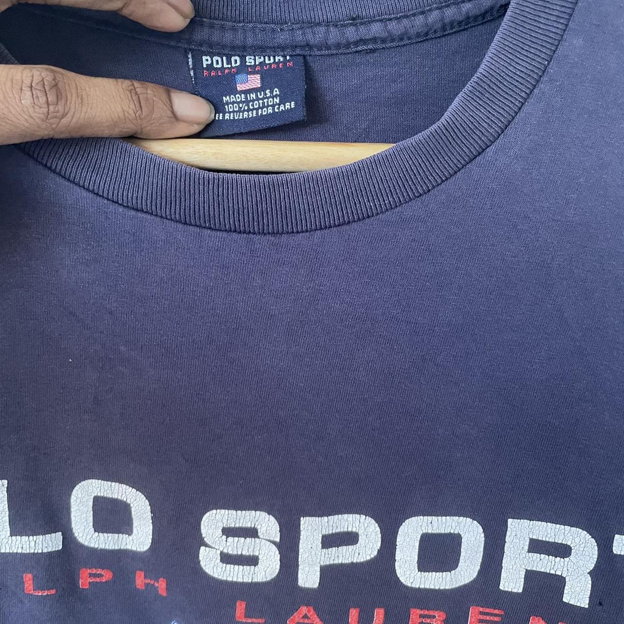 Polo Sport T-shirt, letting has some cracking and in... - Depop