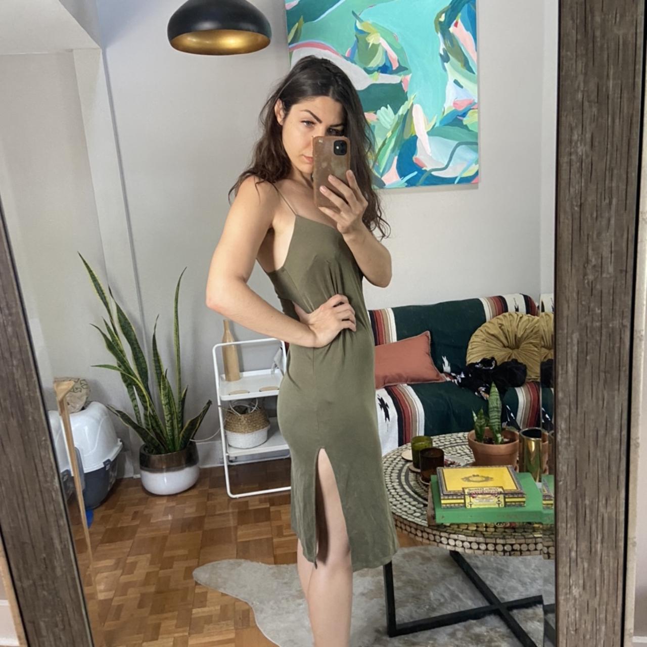 Topshop hot sale slit dress