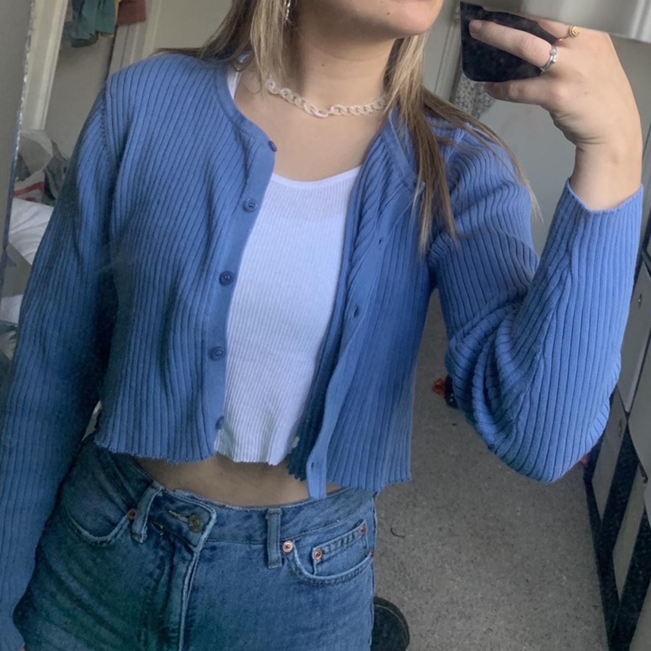 faded glory knit cardigan, can be work unbuttoned