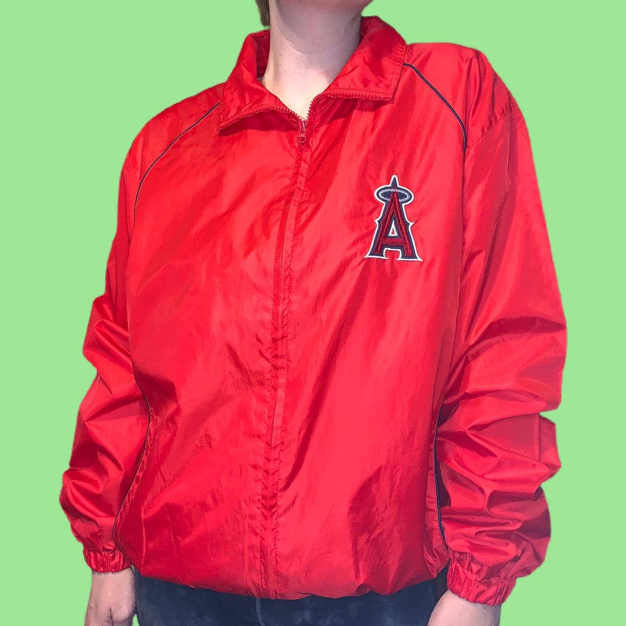 Los Angeles Angels Windbreaker with Pocket - Red