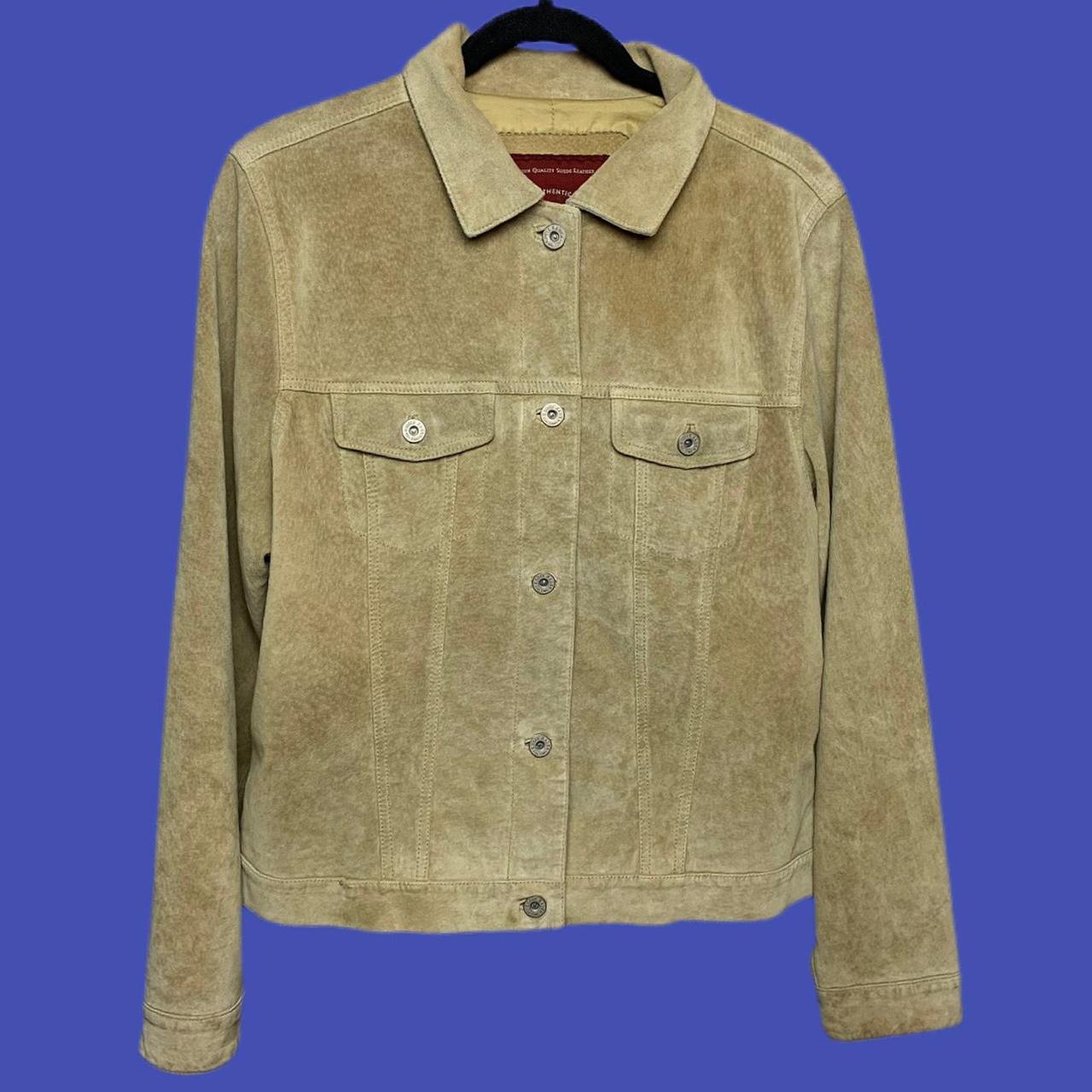 Eddie Bauer Authentic Seattle Suede Button up... - Depop