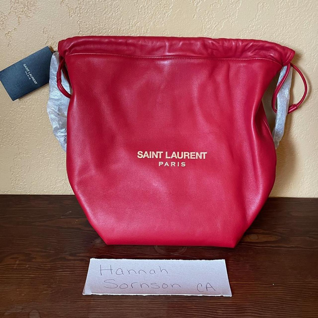 Saint Laurent - Emmanuelle Baby Bucket - Black Croc Embossed - SHW - Pre  Loved | Bagista