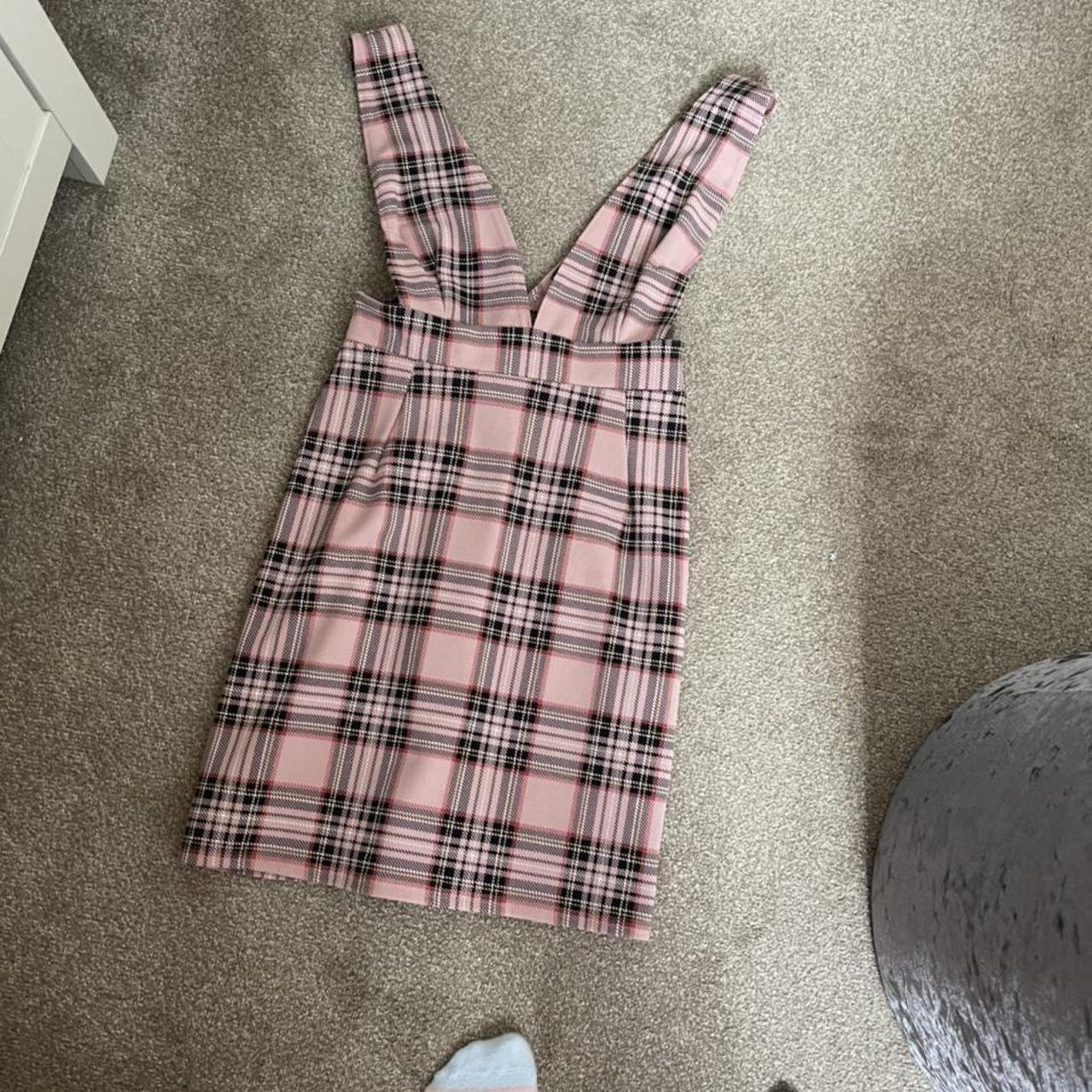 Pink hotsell tartan pinafore