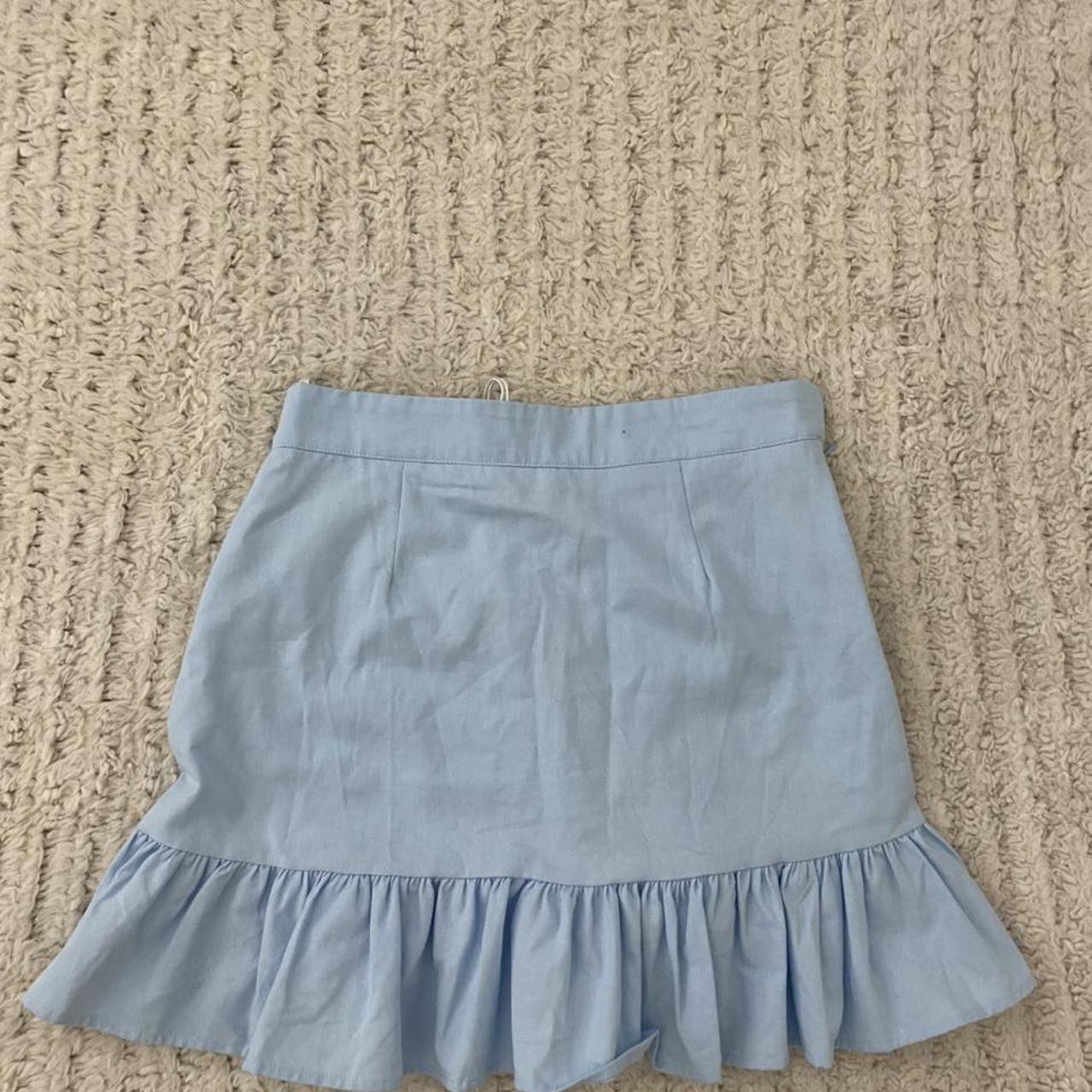 Princess Polly baby blue skirt!! So cute and brand... - Depop