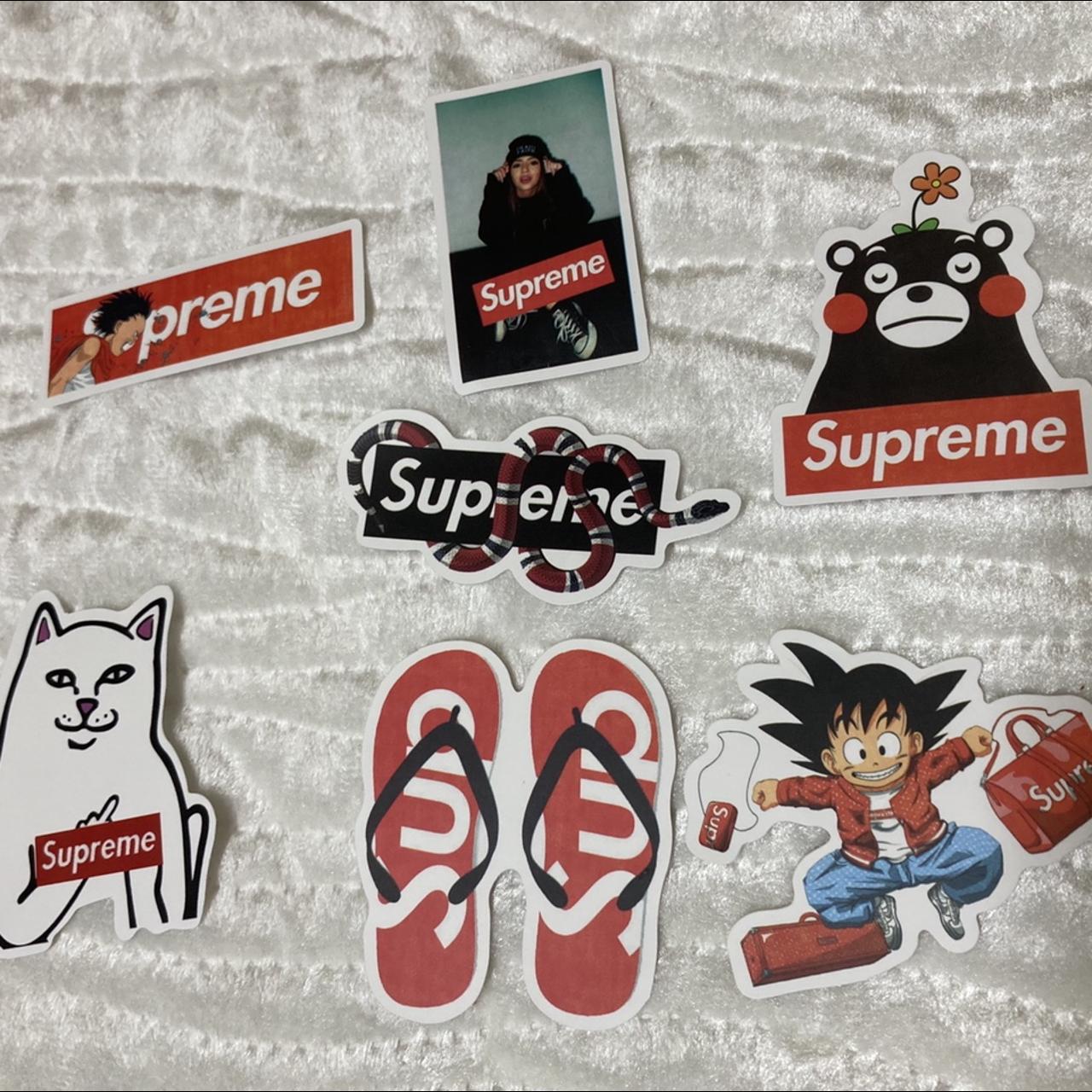 Supreme Stickers for hydro flask laptops or any