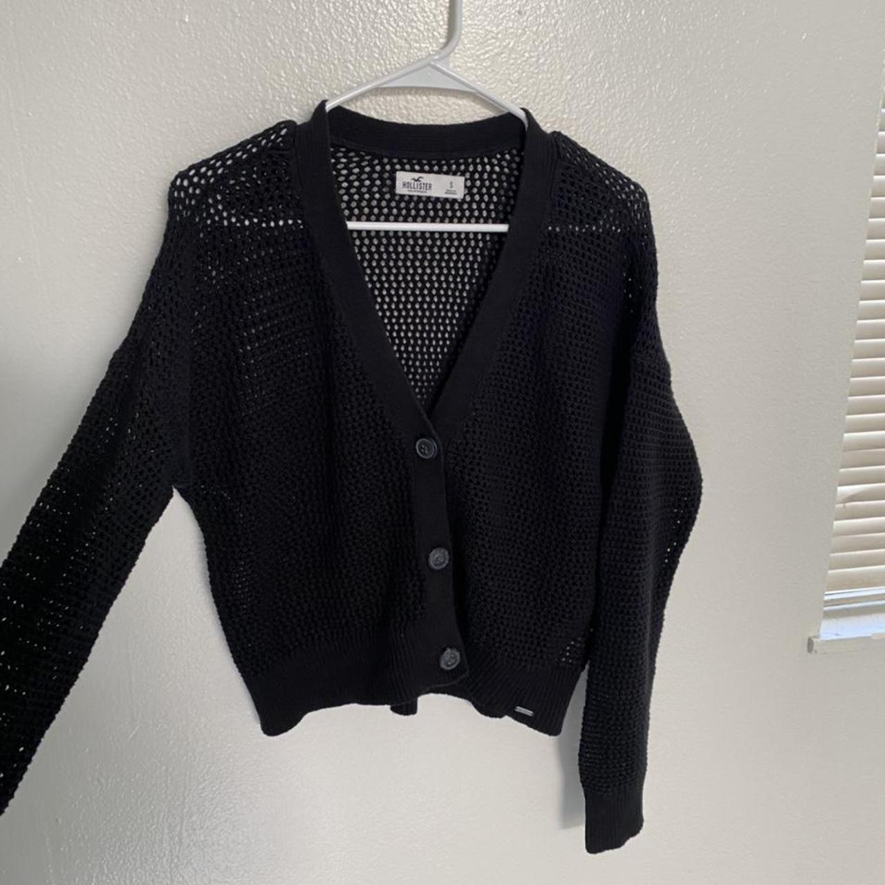 black cardigan hollister