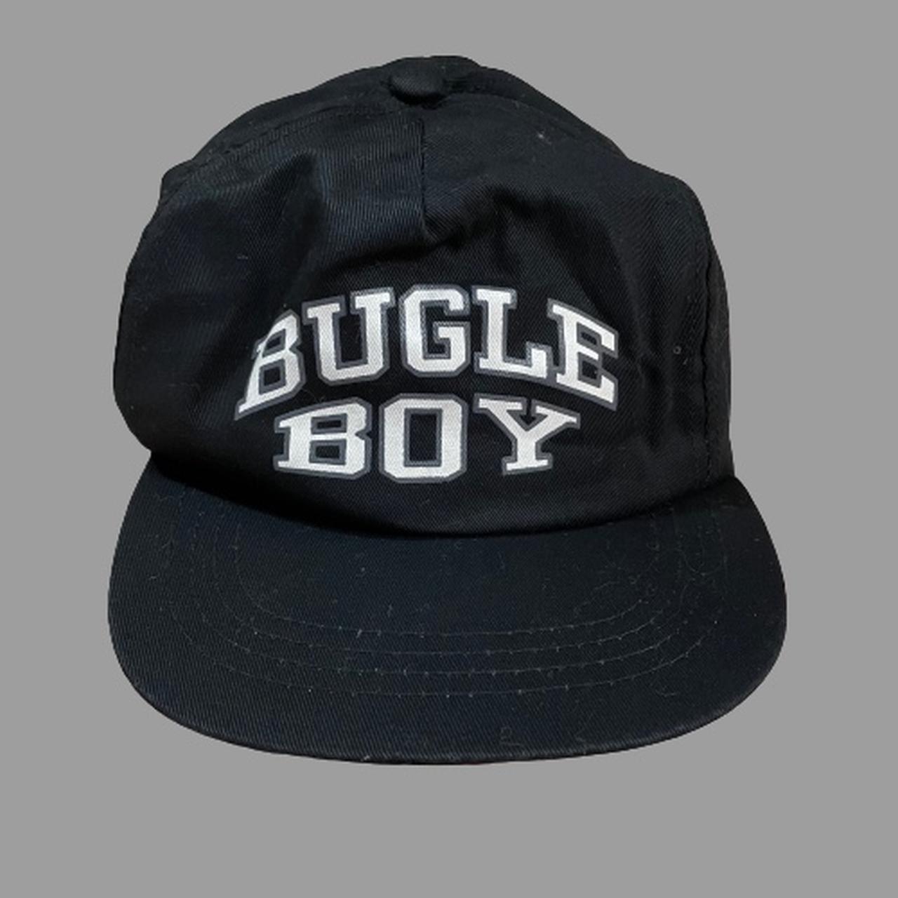Bugle Boy Men's Black and White Hat Depop