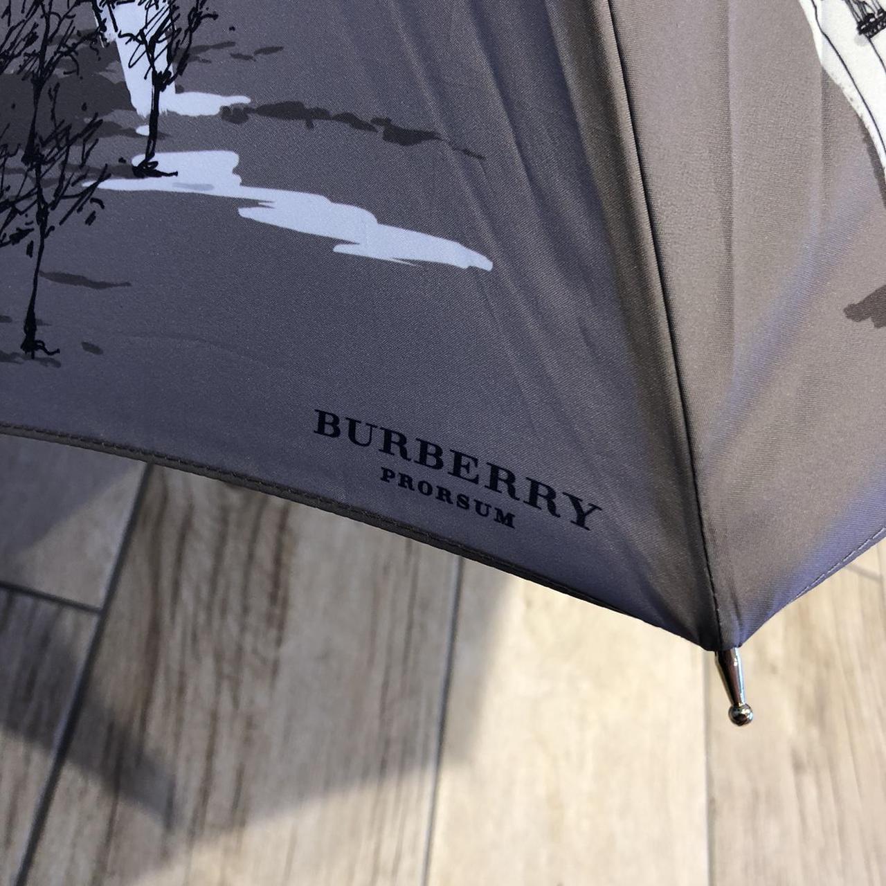 Grey burberry outlet umbrella