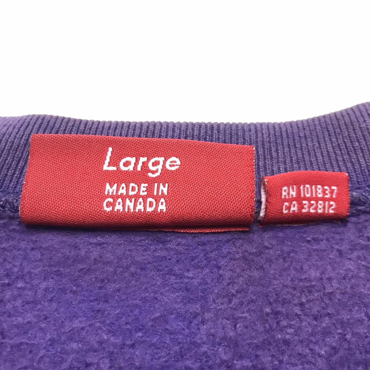 Supreme purple on purple box logo crewneck sale