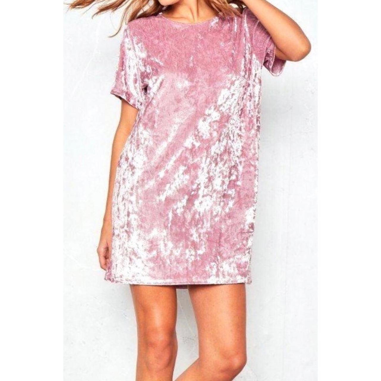 Crushed velvet t outlet shirt dress