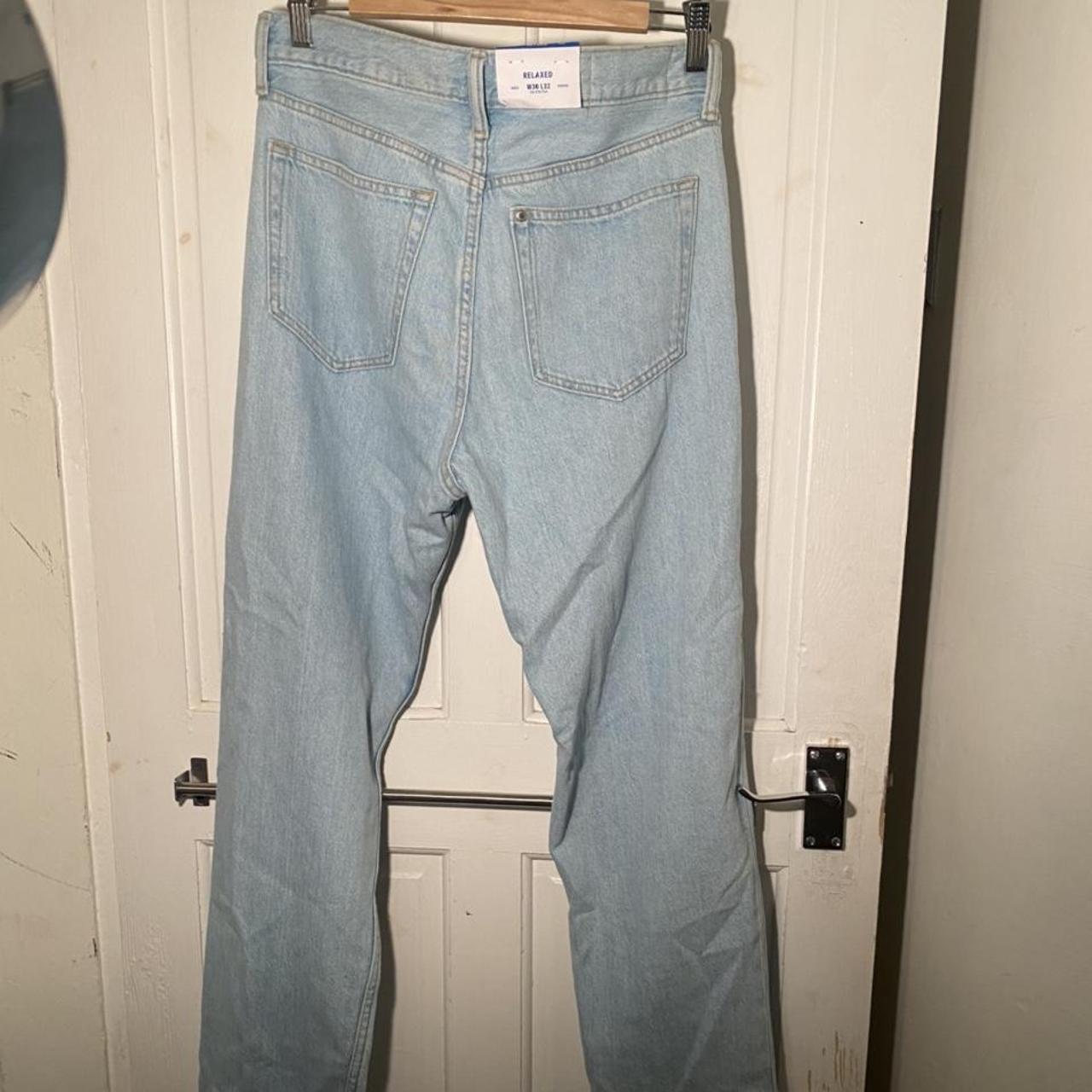 Mens H&m Relaxed Fit Jeans- W30 L32. Light Blue... - Depop