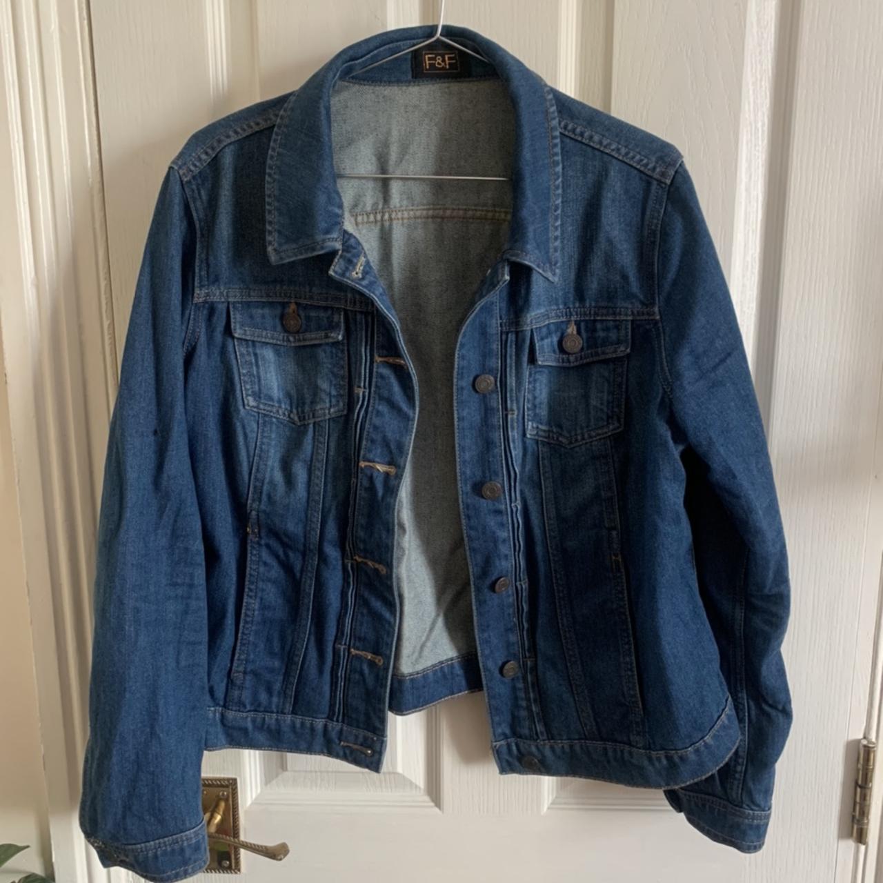 Stunning dark blue light denim jacket 🍂 Bought from... - Depop