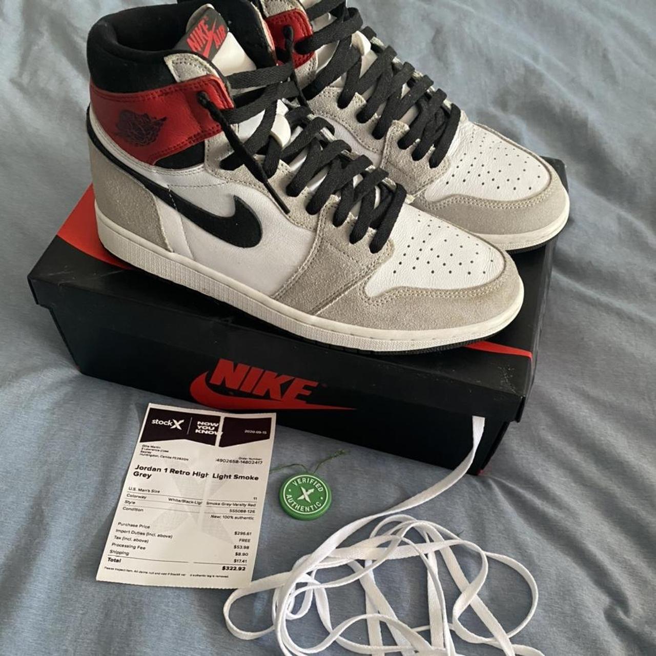 jordan 1 retro high light smoke grey stockx