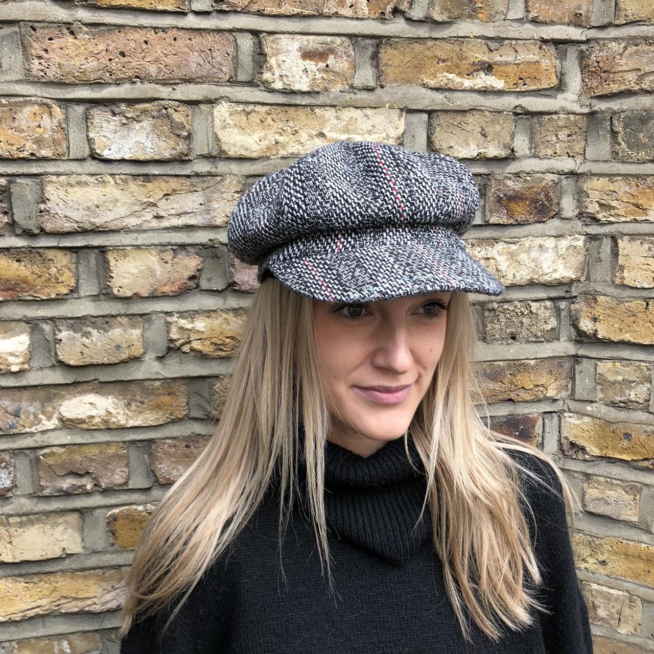 The cutest y2k baker boy hat! White, black and red... Depop