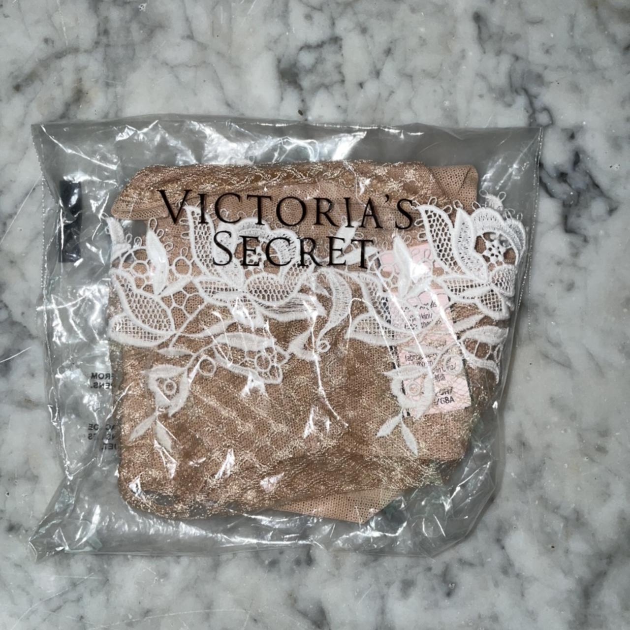 Victoria's Secret Women's Tan and Cream Panties | Depop