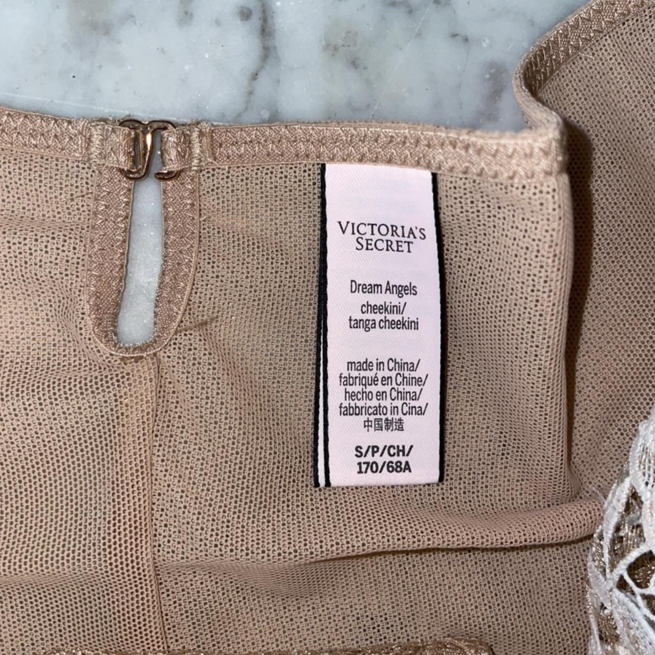 Victoria's Secret Women's Tan and Cream Panties | Depop