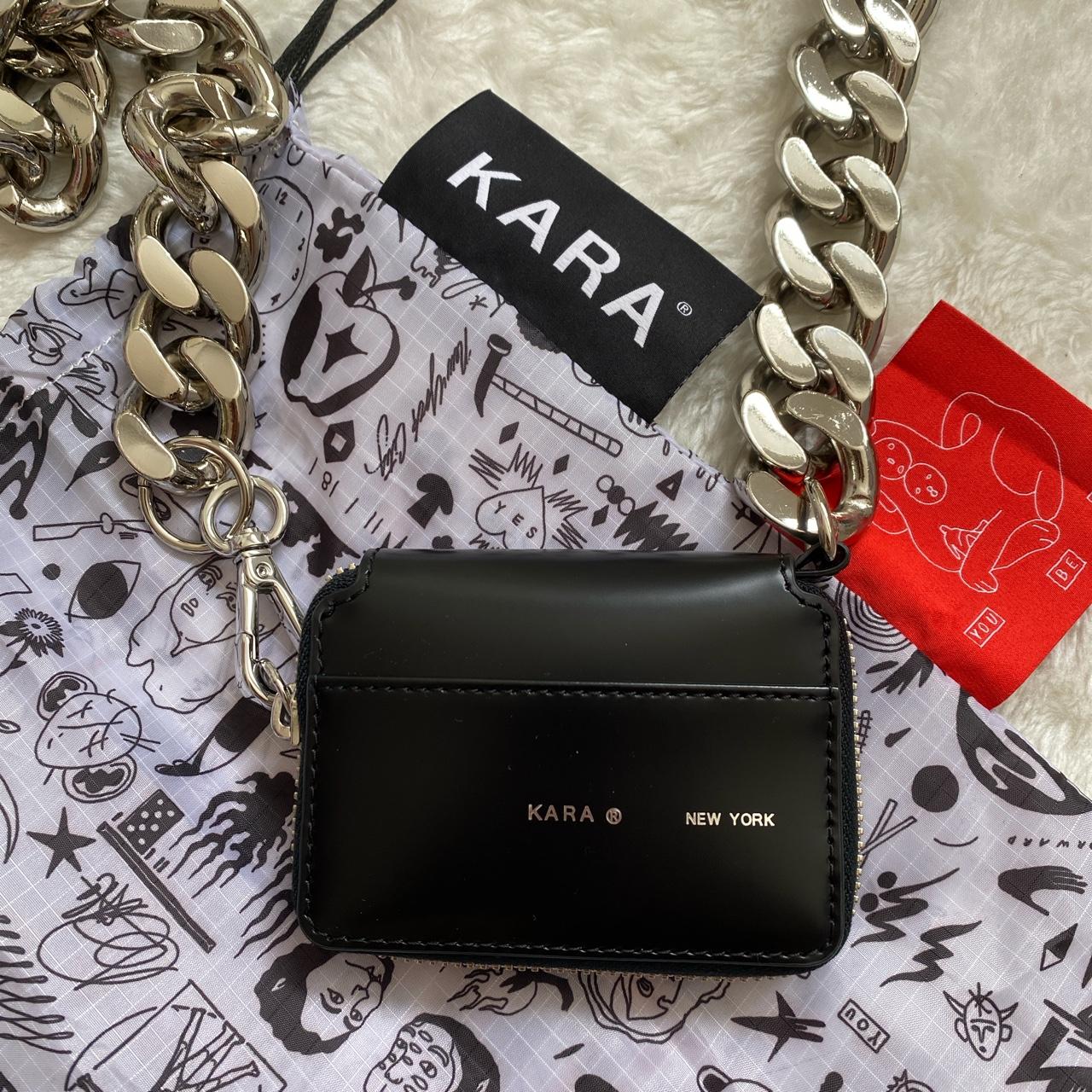 kara black bike wallet