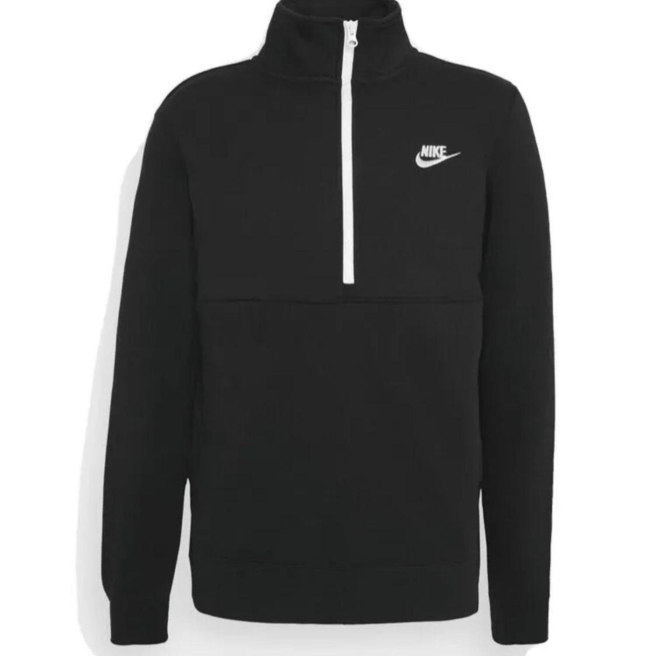 Nike Men's Black and White Jumper | Depop