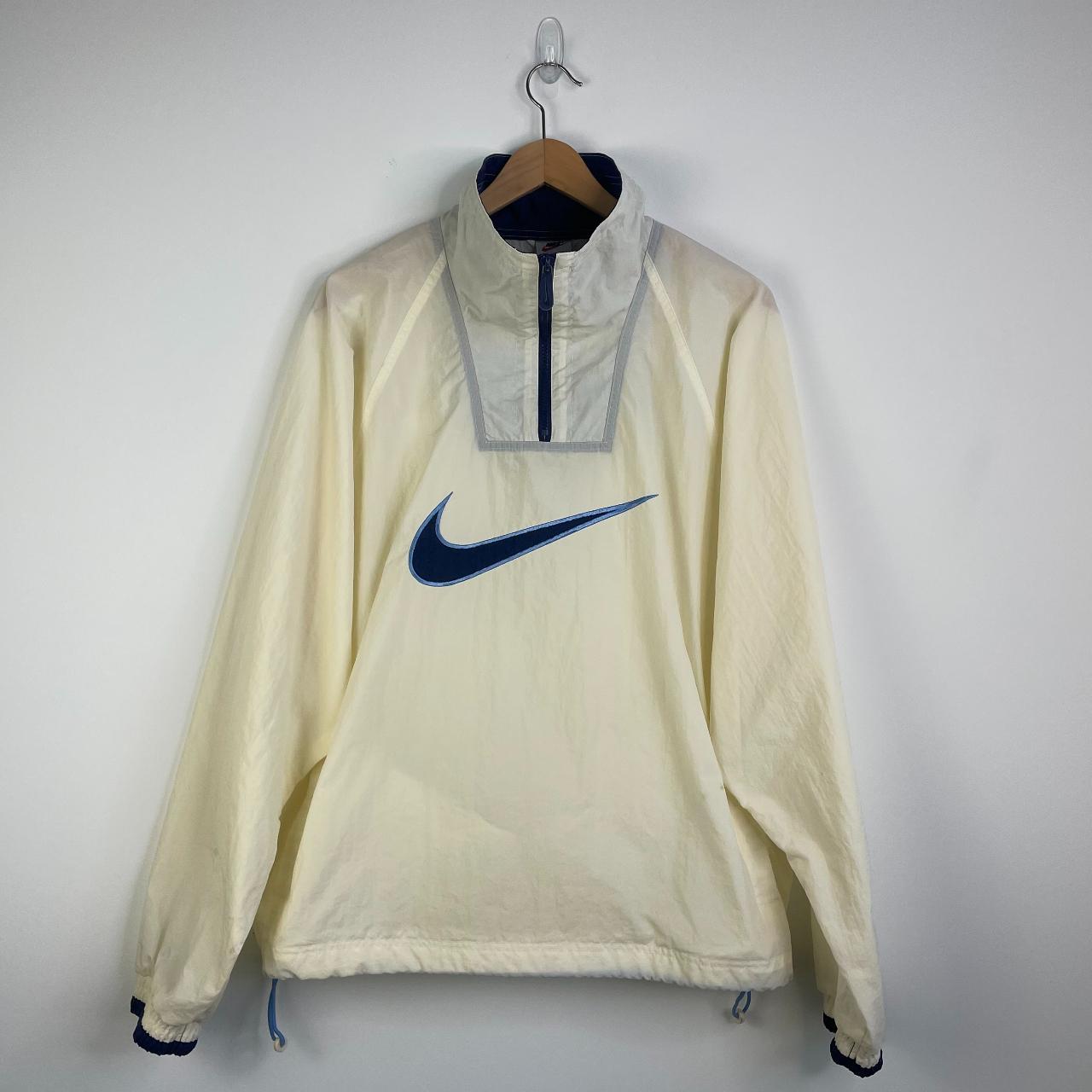 nike cream quarter zip