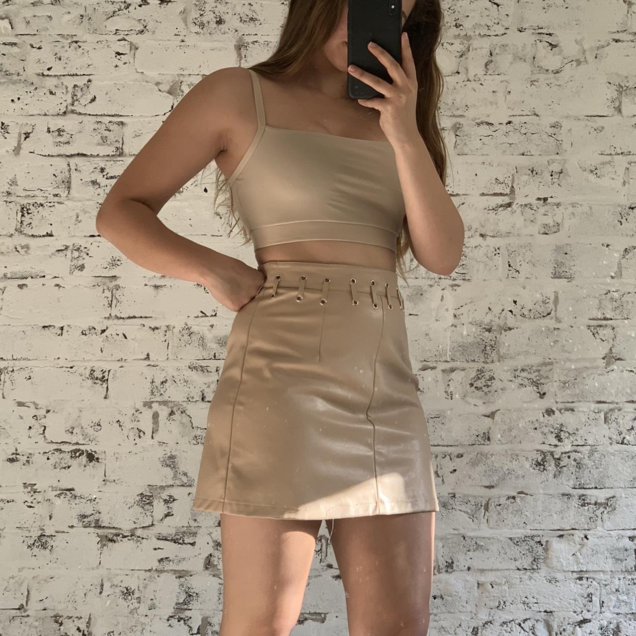 Depop 2025 vinyl skirt