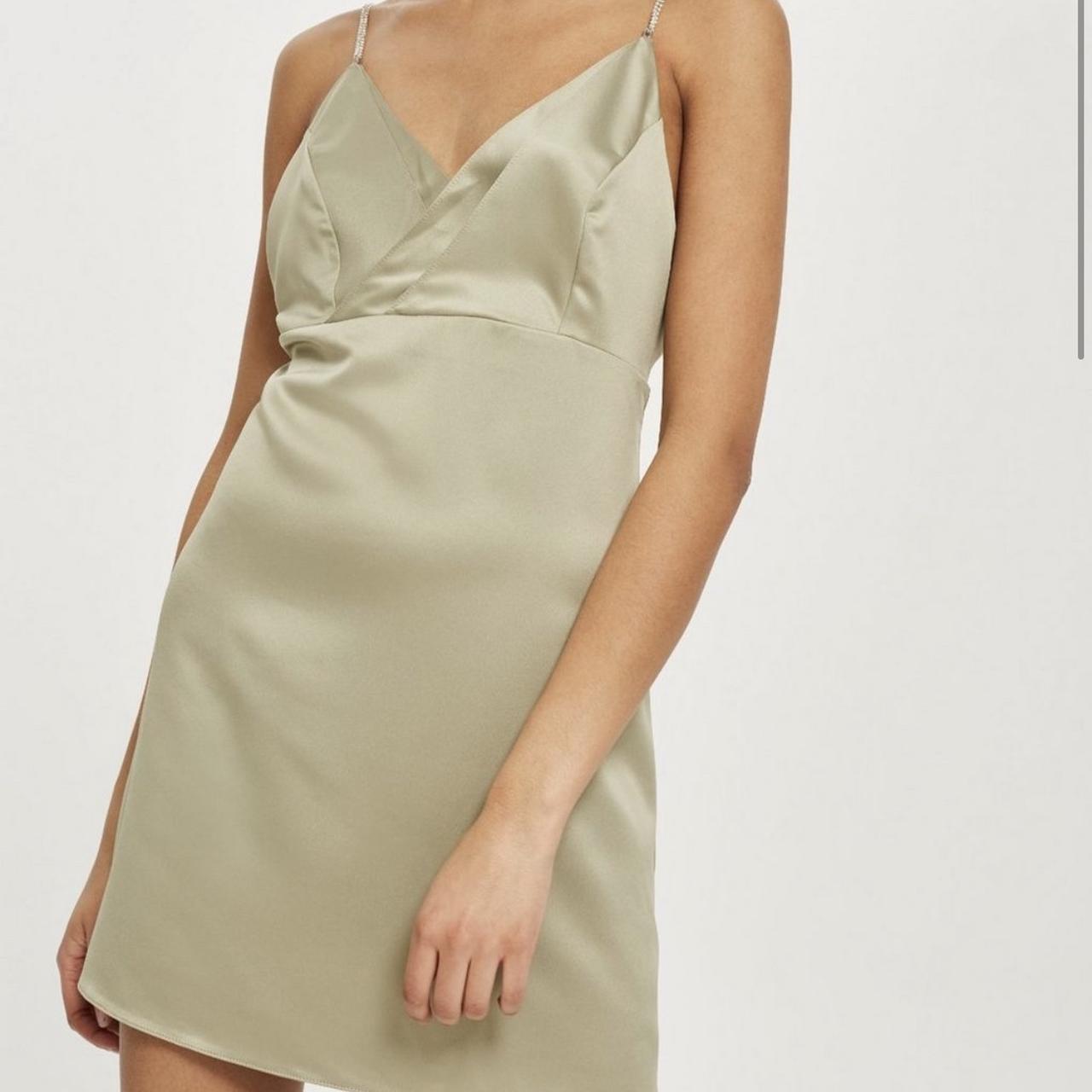 topshop sage dress