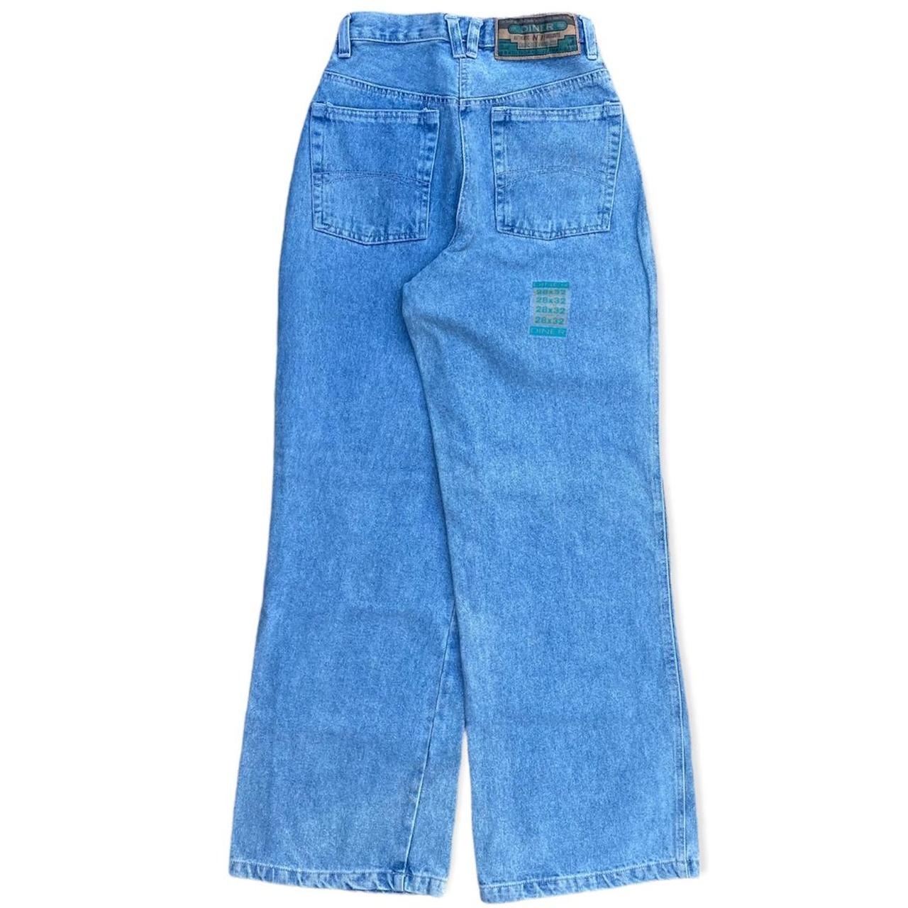 Vintage Y2K Light Wash Baggy Wide Leg Fit Jeans 🔥... - Depop
