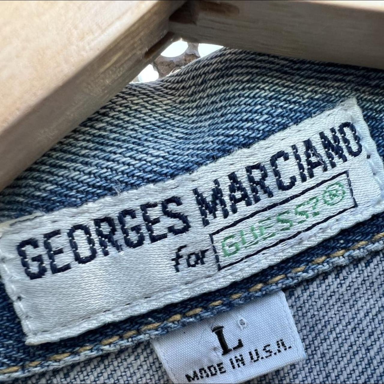 Vintage Guess by Georges Marciano denim jacket size - Depop