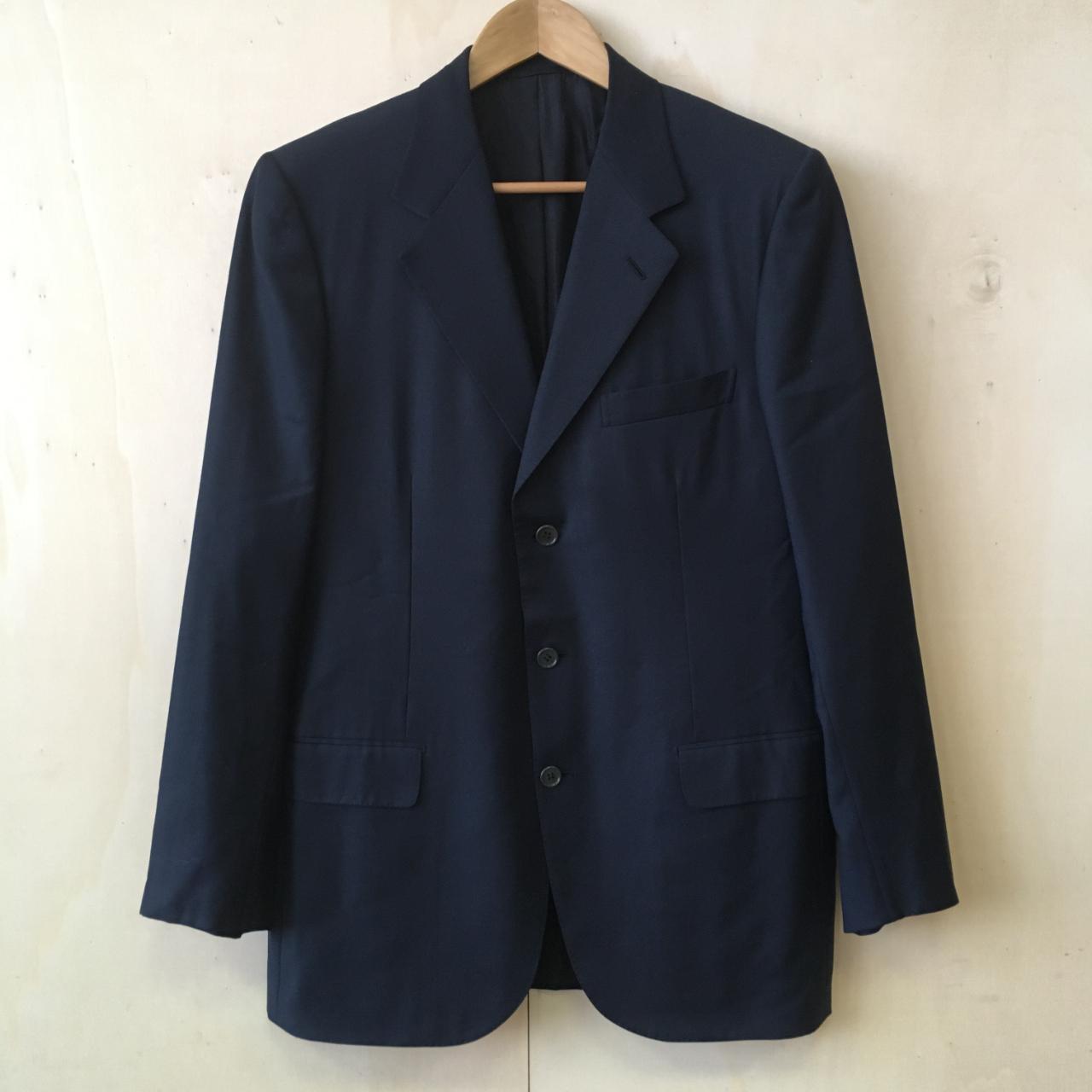 Brioni Men's Navy Jacket | Depop