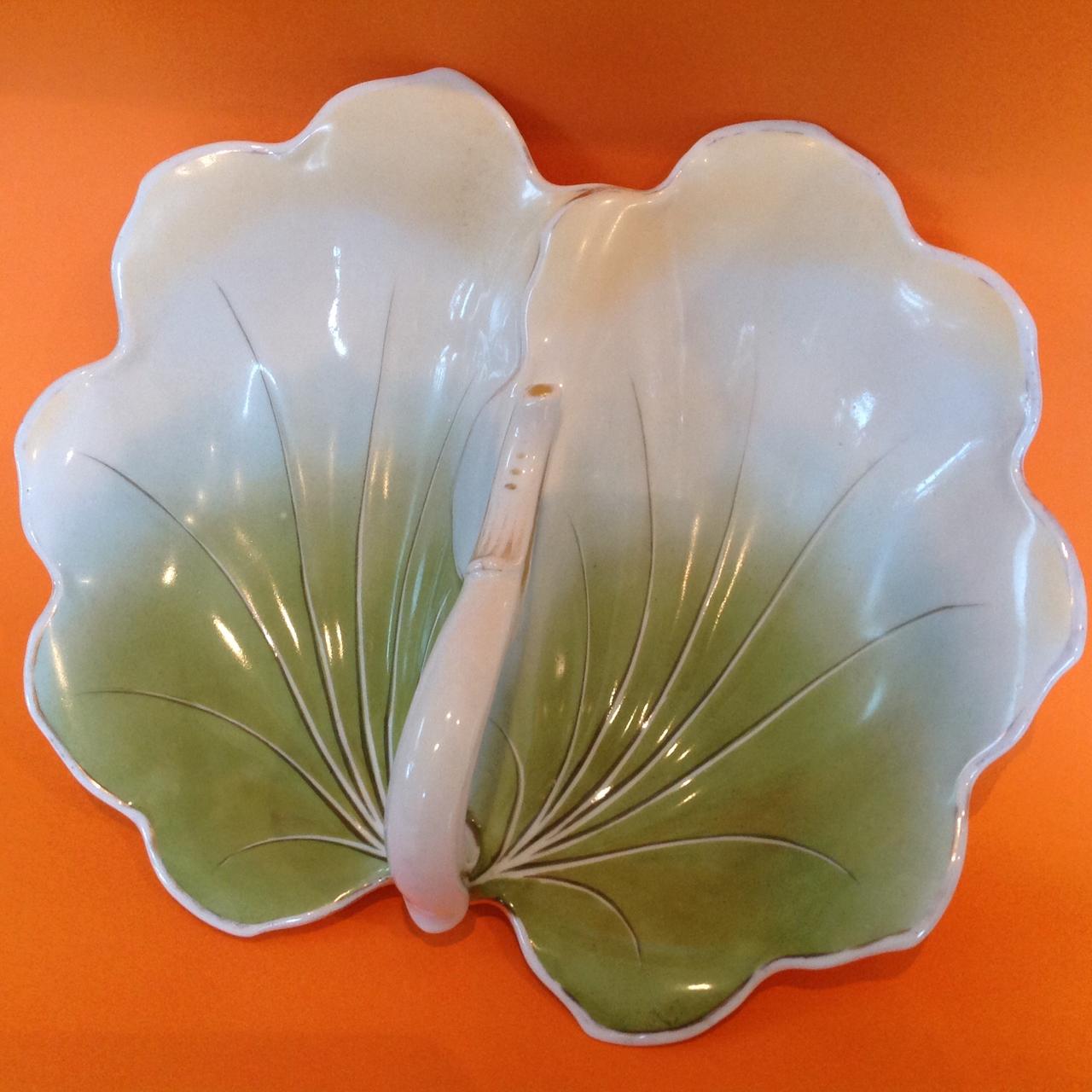 extremely-rare-vintage-lily-pad-ceramic-serving-dish-depop