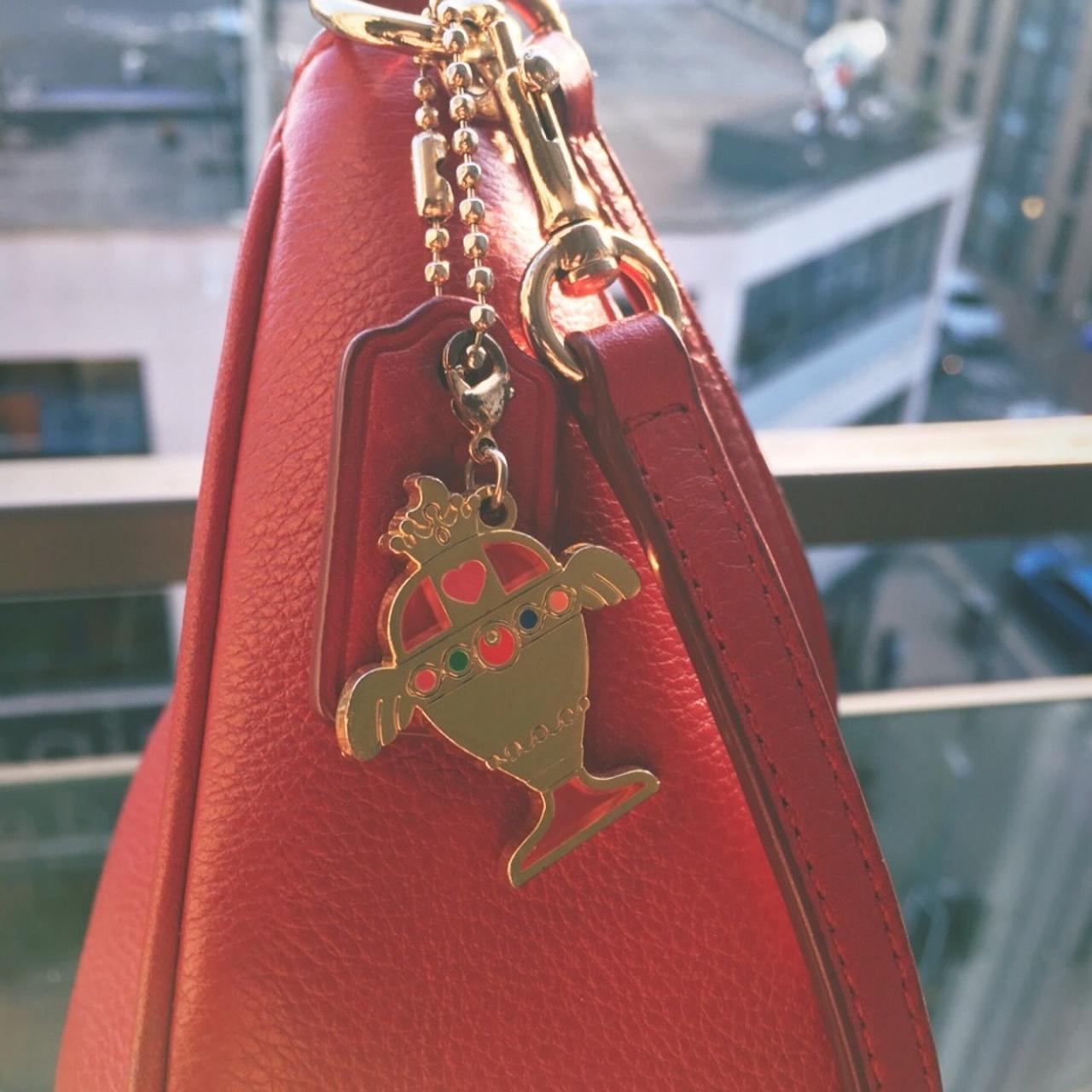 Coach red sling online bag