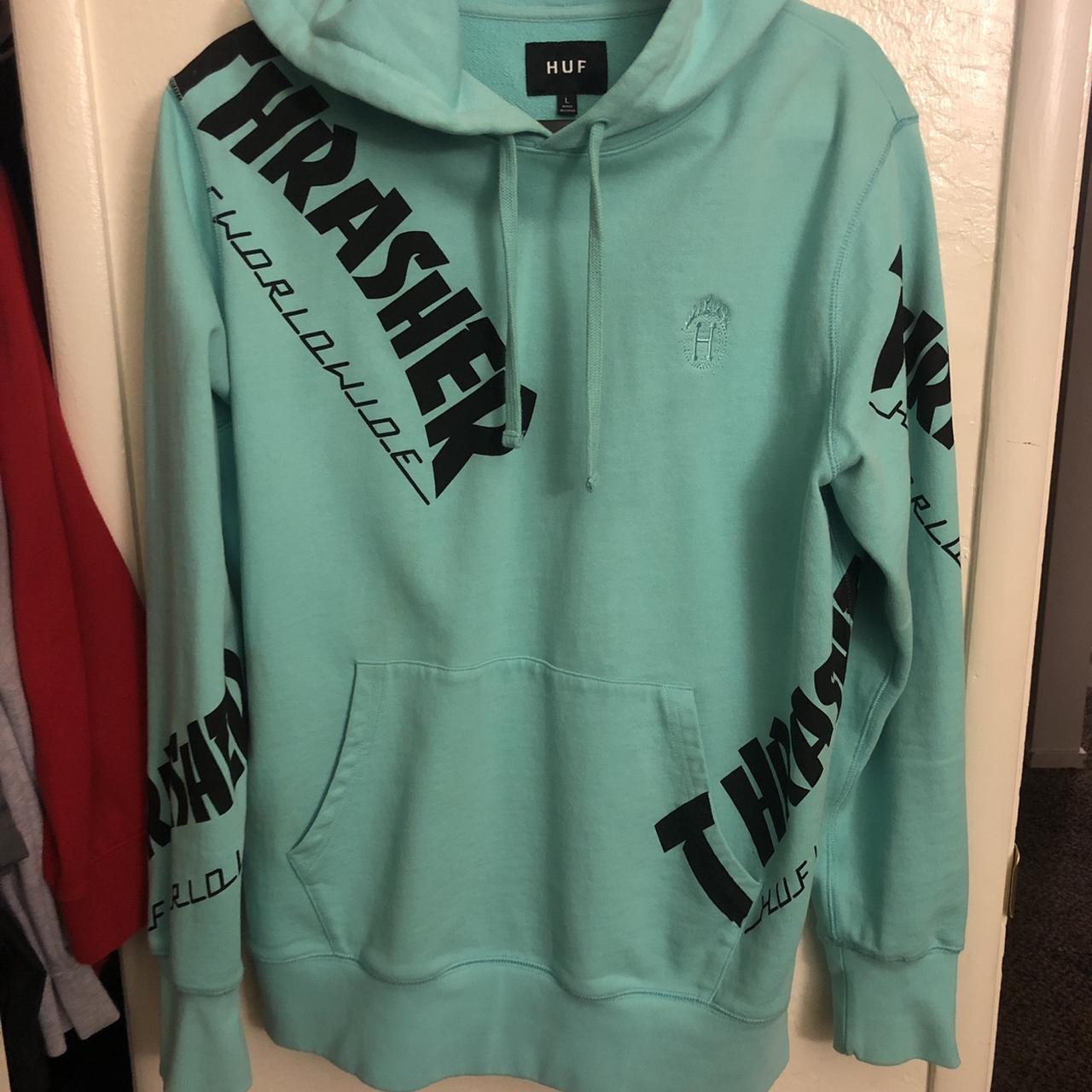 Thrasher x huf hot sale worldwide hoodie