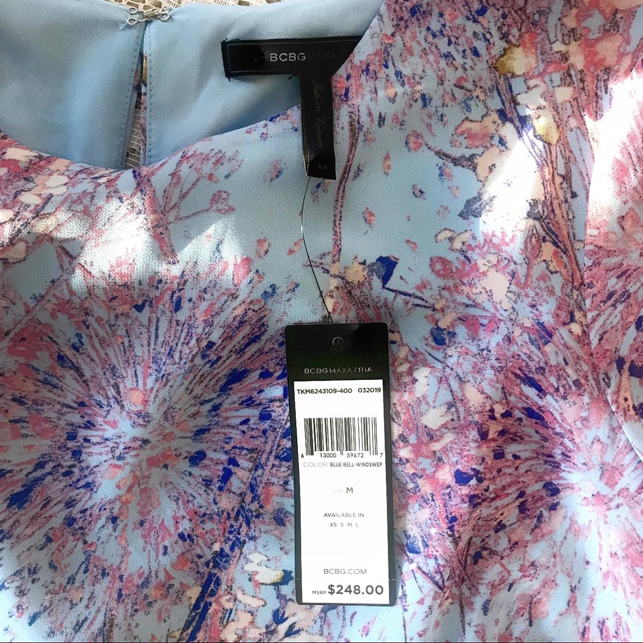 NWT BCBGMAXAZRIA Bluebell Windswept Dress So