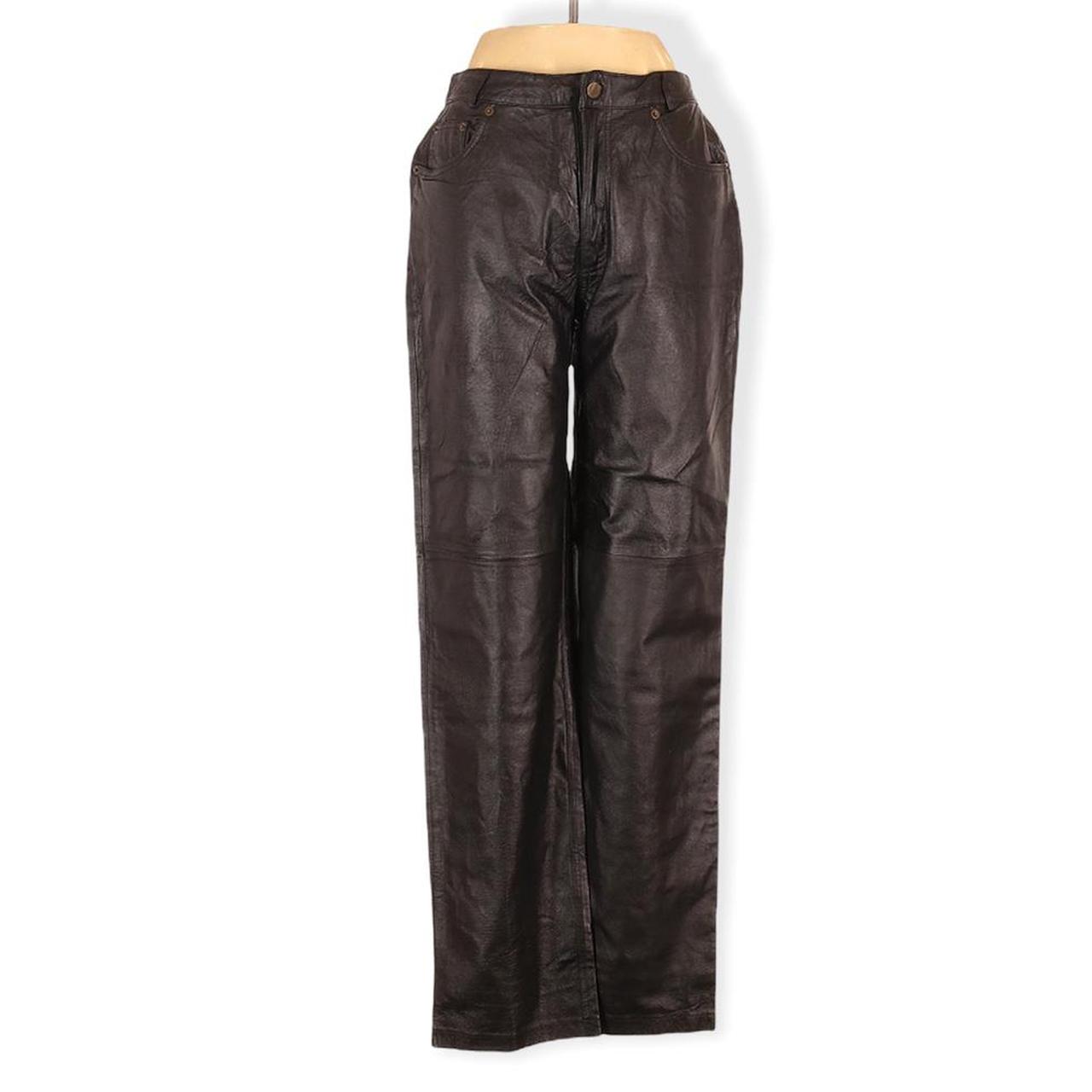 Vintage leather pants brand: Bagatelle size 8... - Depop