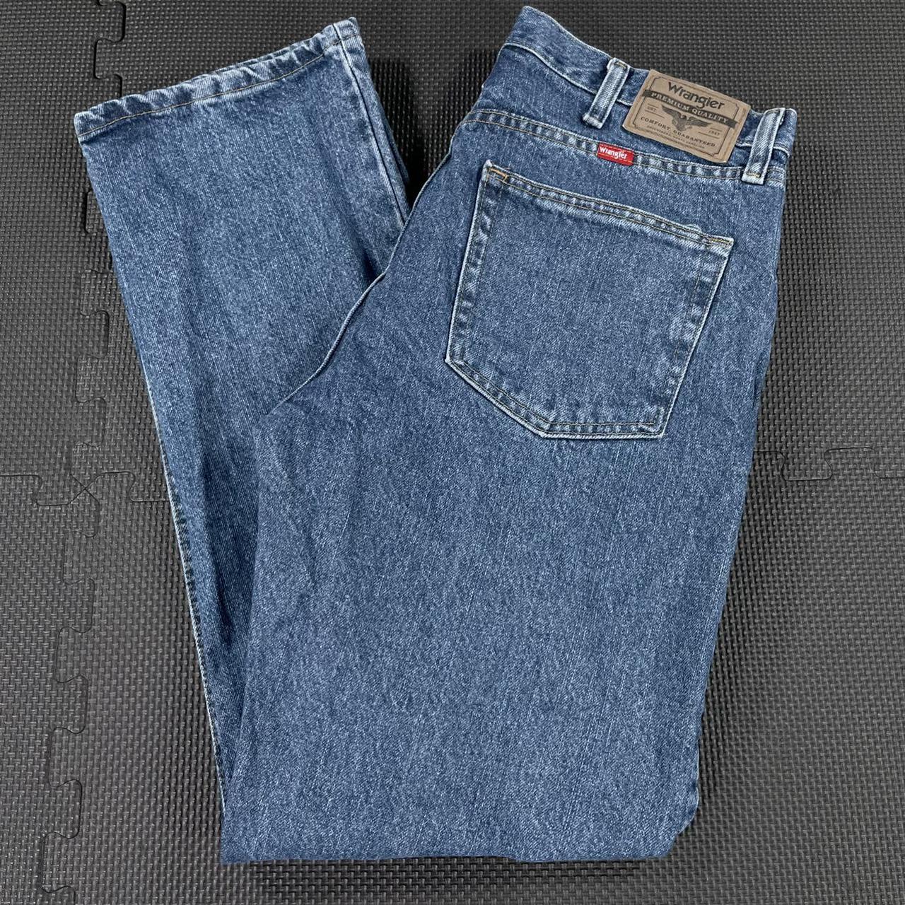 Wrangler 96501DS Blue Denim Jeans Men’s 34x30 Medium... - Depop