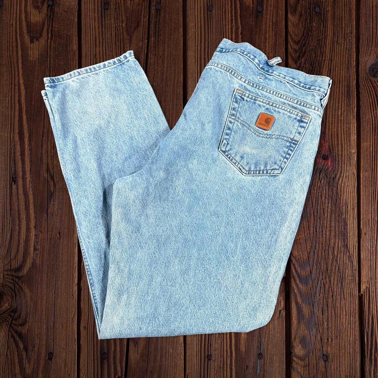Carhartt B18STW Traditional Fit Blue Denim Jeans... - Depop
