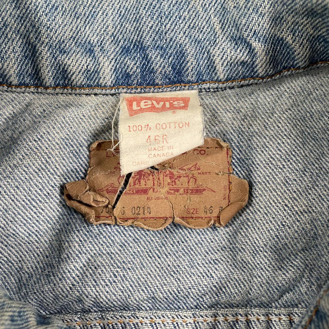 Vintage 80s Levi’s 70506-0214 Denim Jacket Mens 46R - Depop