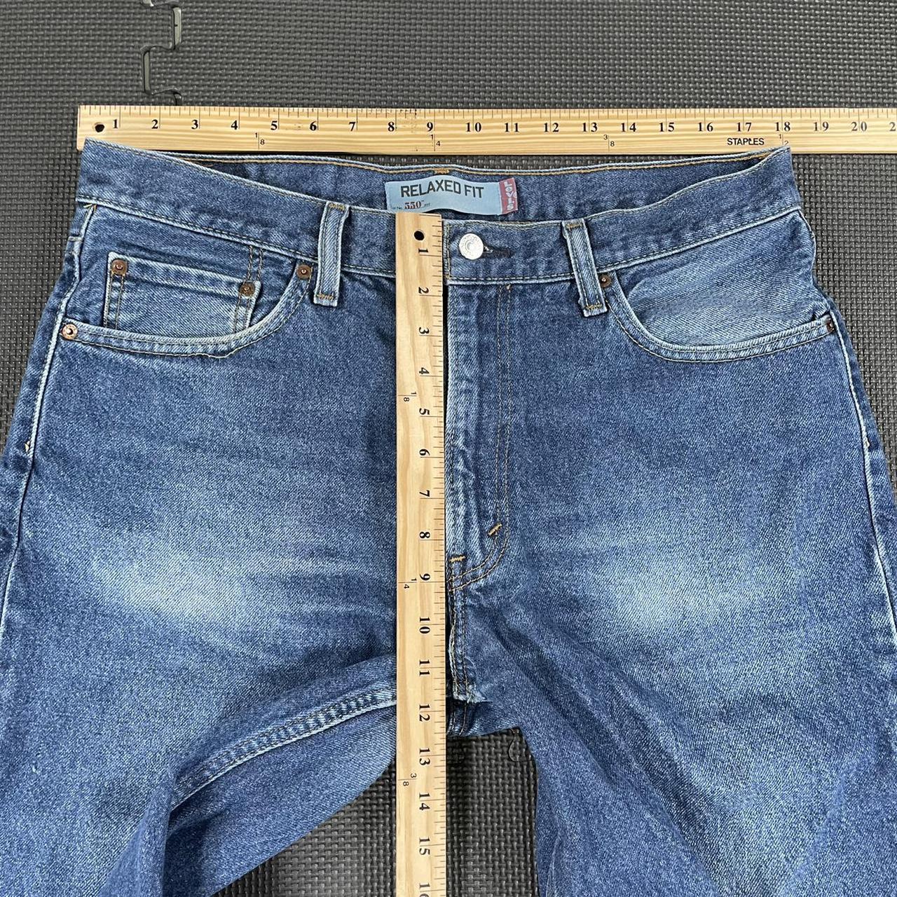 Levis 550 Relaxed Faded Blue Denim Jeans Mens 36x31 Depop 