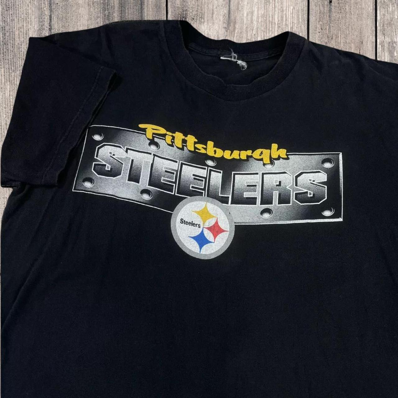 Size small black pittsburgh Steelers shirt from NFL - Depop