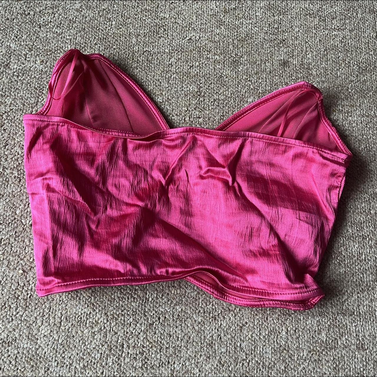 Zara Women's Pink Corset Depop