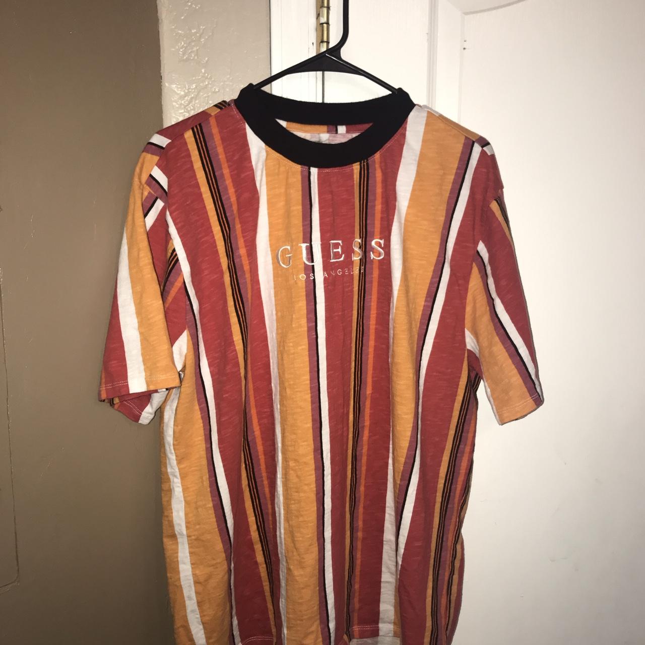 Guess originals sayer striped large tee